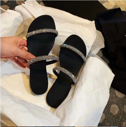 Özel Kadınlar Flat Sandal Yazlık Bağlama Şeritli Kapama Tipi